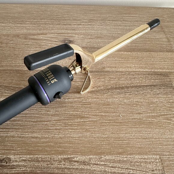 Hot Tools Professional 1/2' Inch 24K Gold Extra-Long Barrel Curling Iron/Wand - Picture 1 of 4